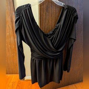 Fashion Nova Black Long Sleeve Women's Top